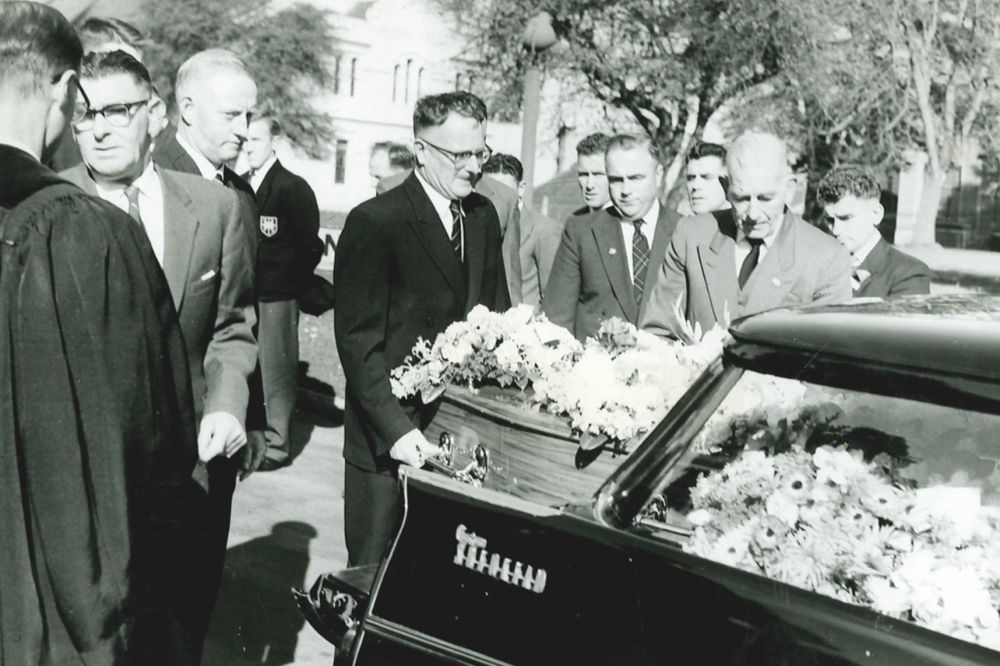 Funeral service 1950s
