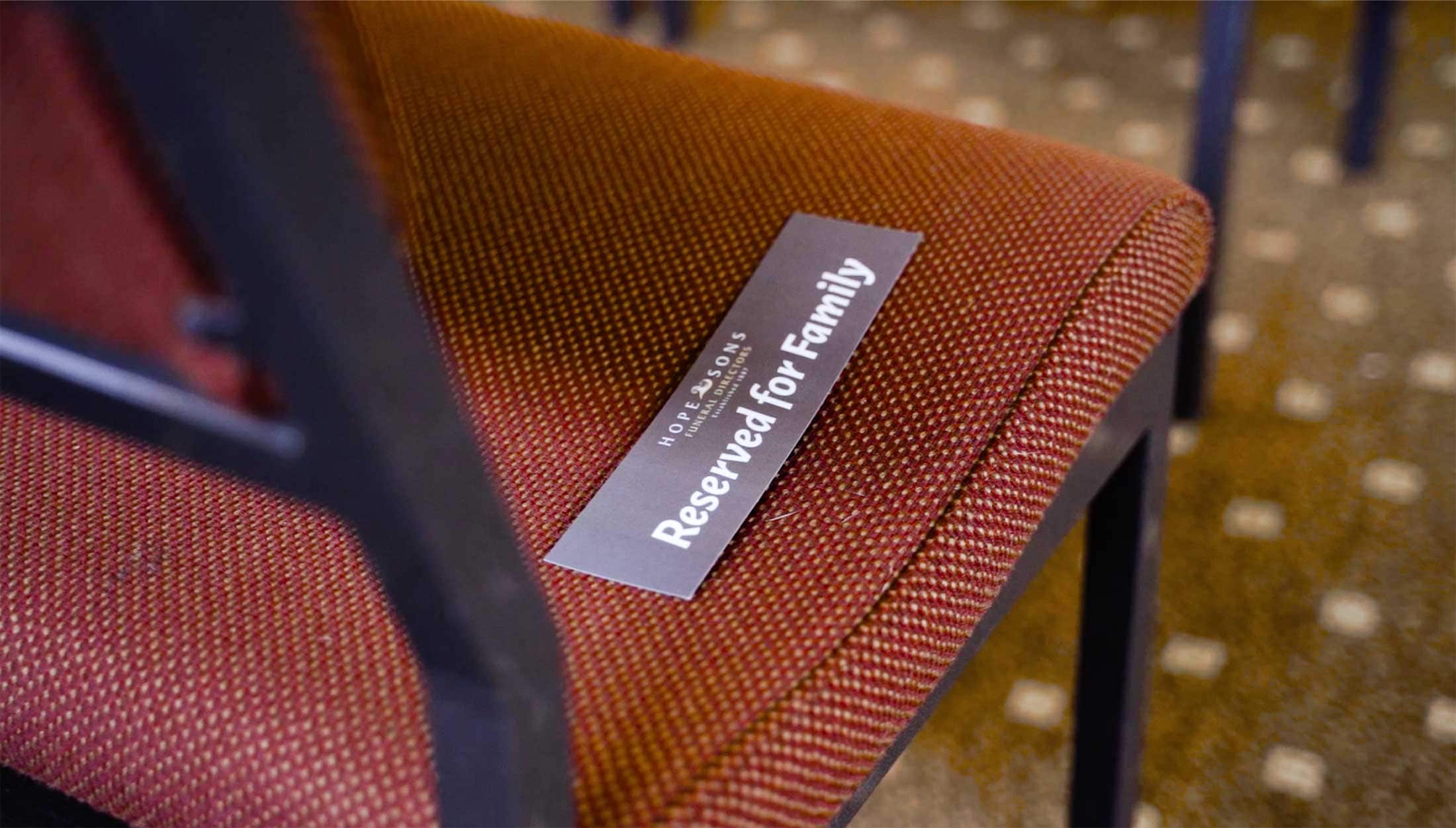 Hopes Seating Reserved